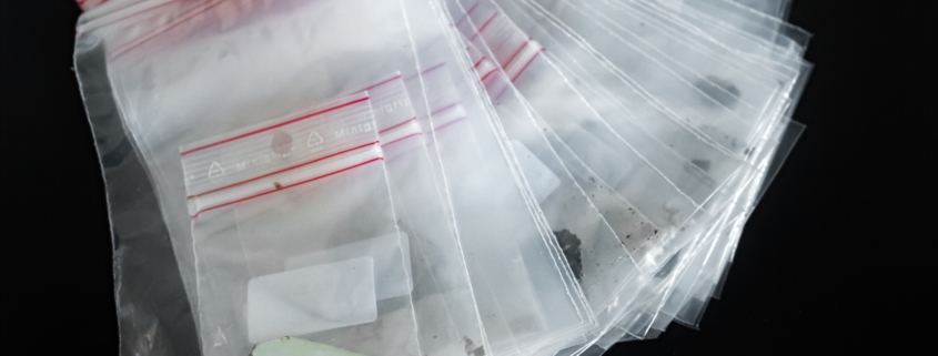 sample of asbestos material from building